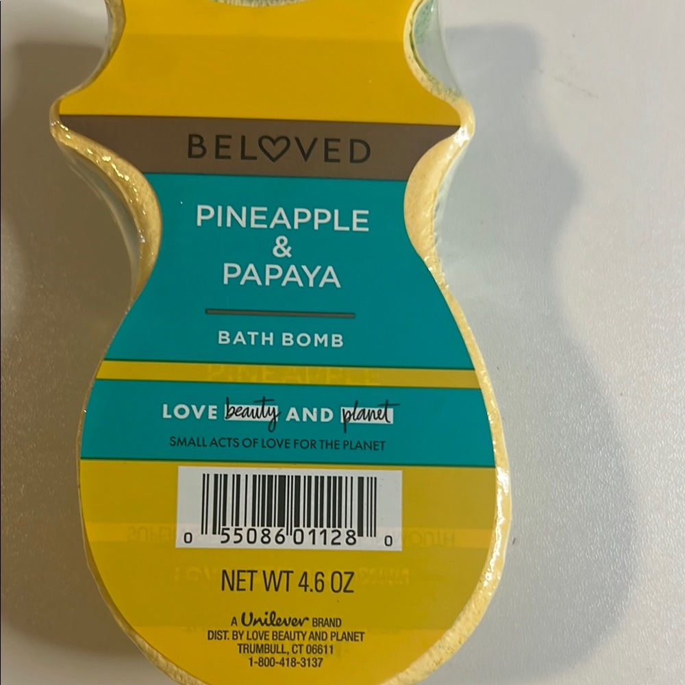 Pineapple & Papaya Bath Bomb - Yellow